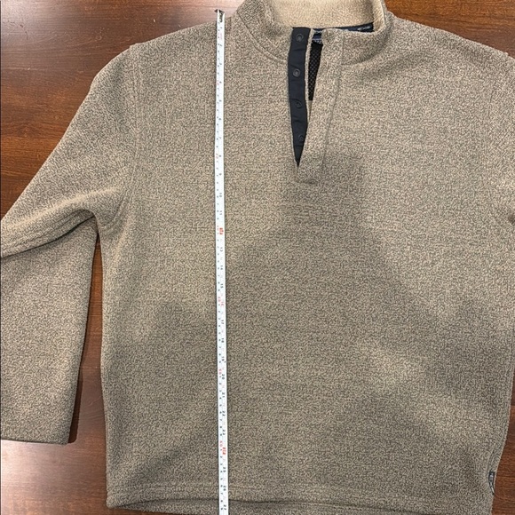 ExOfficio 1/4 Snap Sweater Sweatshirt Brown Long Sleeve Outdoor Gorpcore Men's - Picture 9 of 11